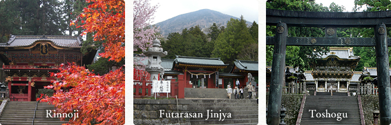 Rinnoji,Futarasan Jinjya,Toshogu